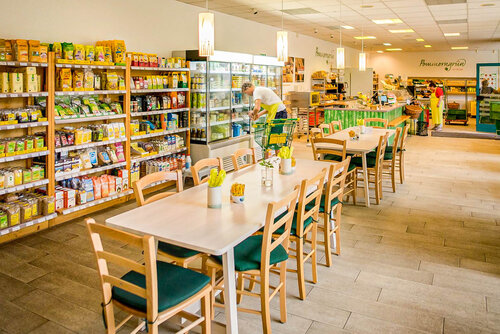 Verkaufsraum des Pommergrüns